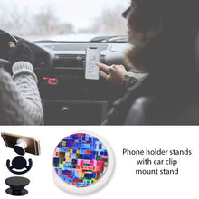 Fashion design pop up mobile phone grip holder smart phone bracket, Phone Stand & Grip with popclip car mount flowers pasley
