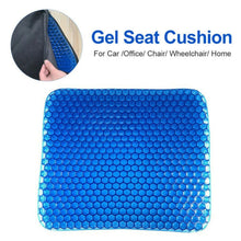 Silicone gel cushion pad for car seats, showing its flexibility and supportive features
